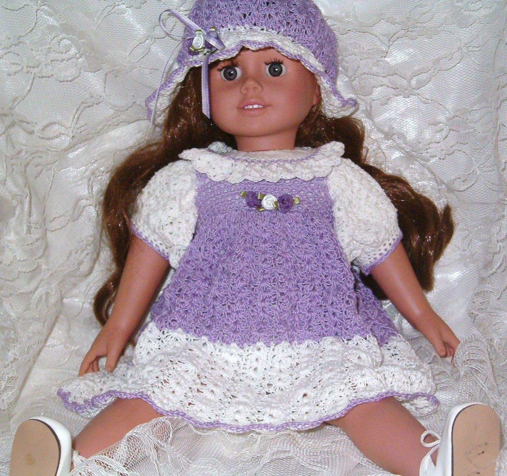 free crochet pattern american girl doll hat