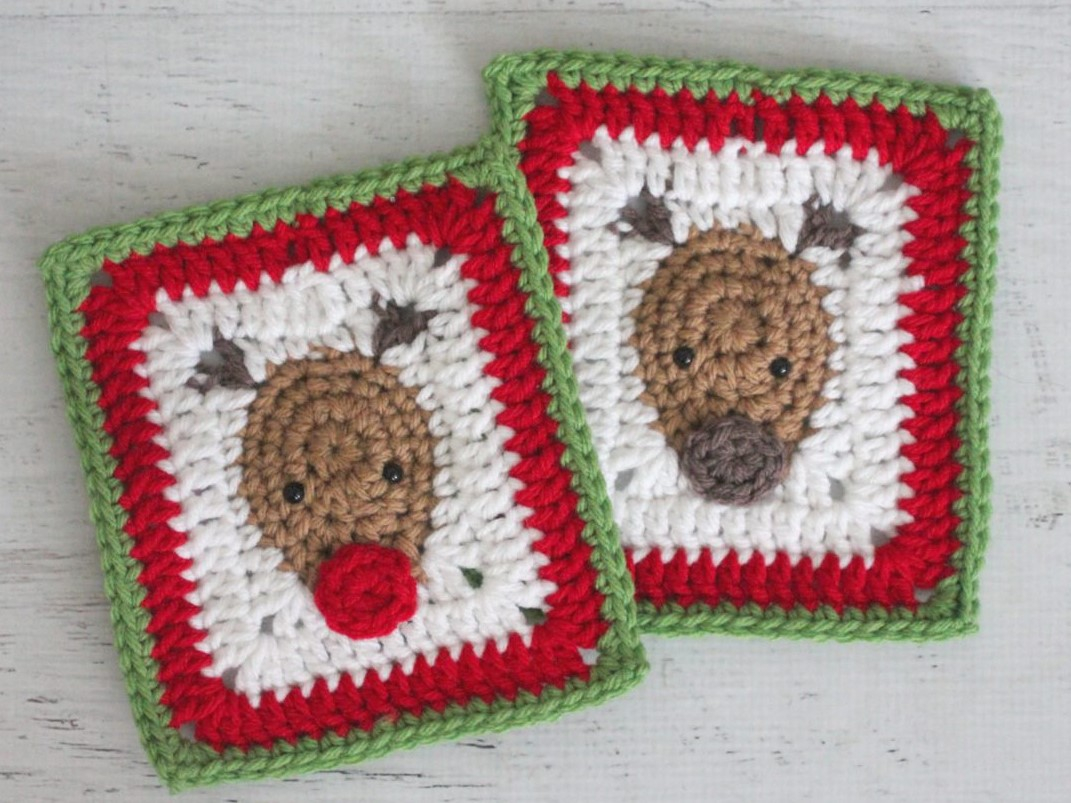 12 Granny Square Crochet Pattern 12 Free Christmas Winter Holidays Granny Square Patterns Crafting