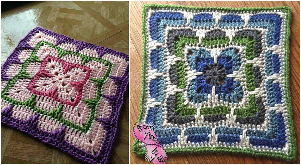 12 Granny Square Crochet Pattern Afghan Larksfoot Inspired 12 Granny Crochet Square Free Pattern