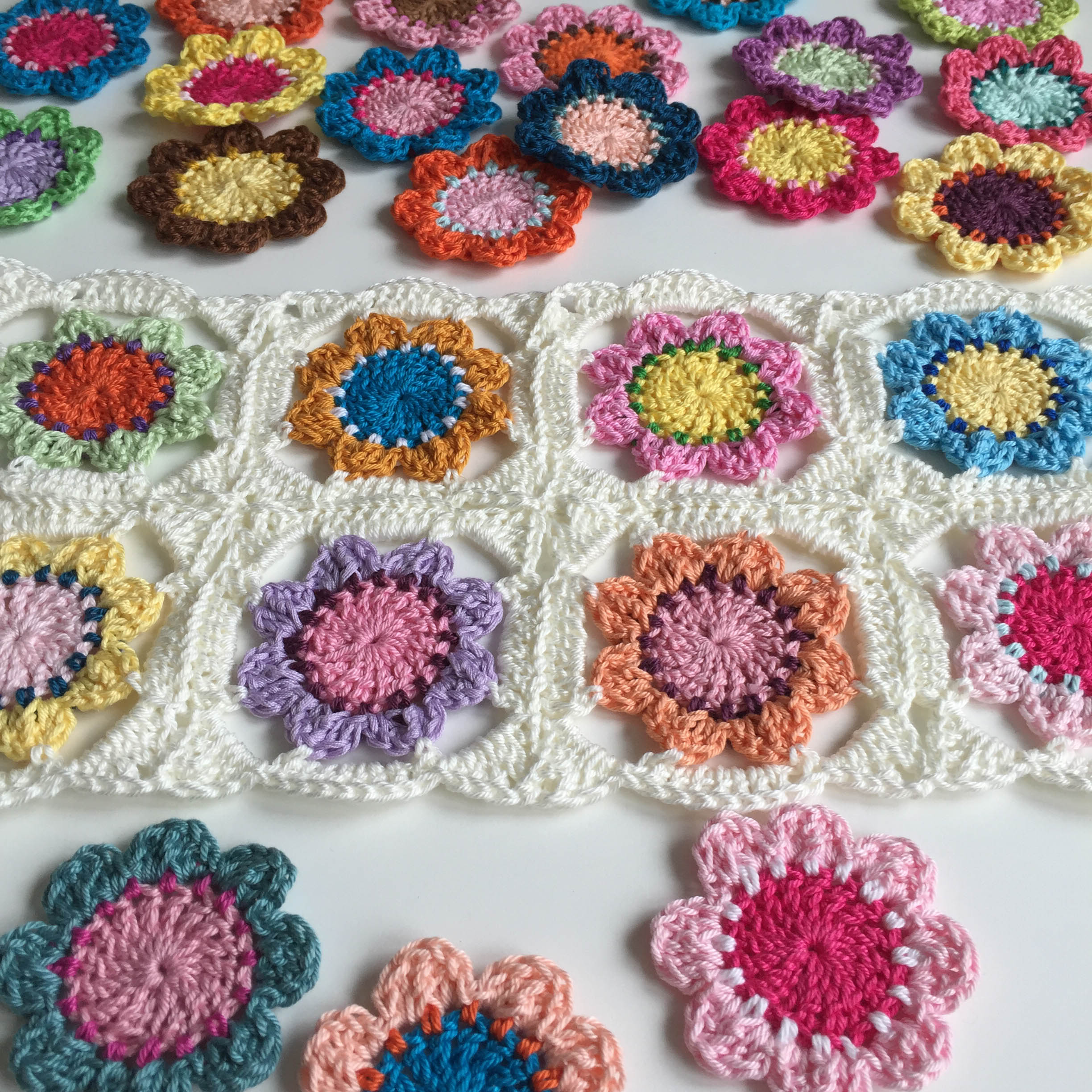 12 Granny Square Crochet Pattern Crochet Pattern Jennys Flower Jennys Granny Square Marrose
