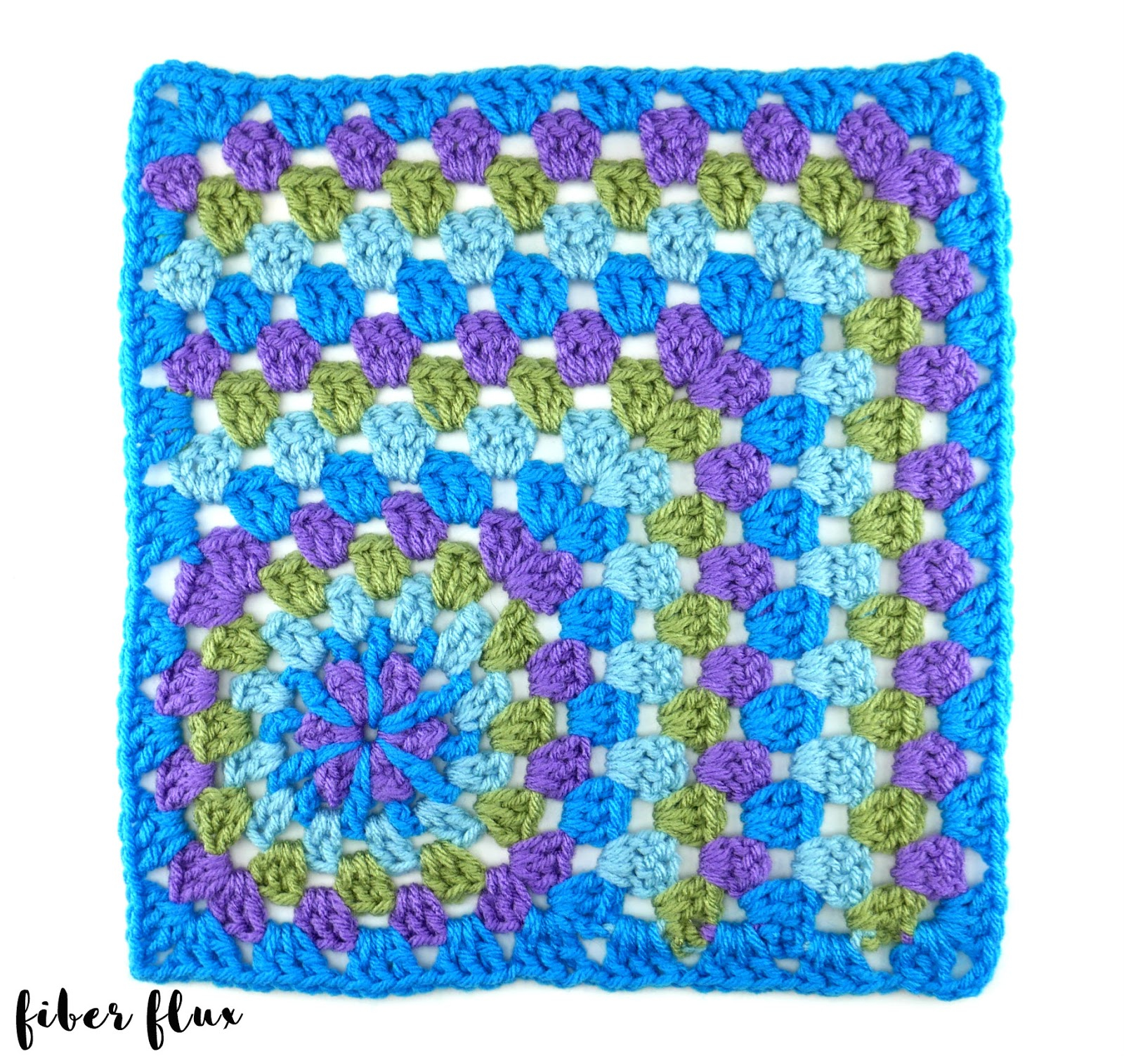 12 Granny Square Crochet Pattern Fiber Flux Free Crochet Patternstrawflower 12 Granny Mitered