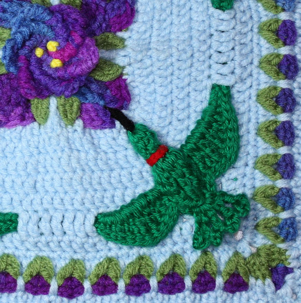 12 Granny Square Crochet Pattern Hummingbird Garden Party 12 Crochet Square Chelseacraft