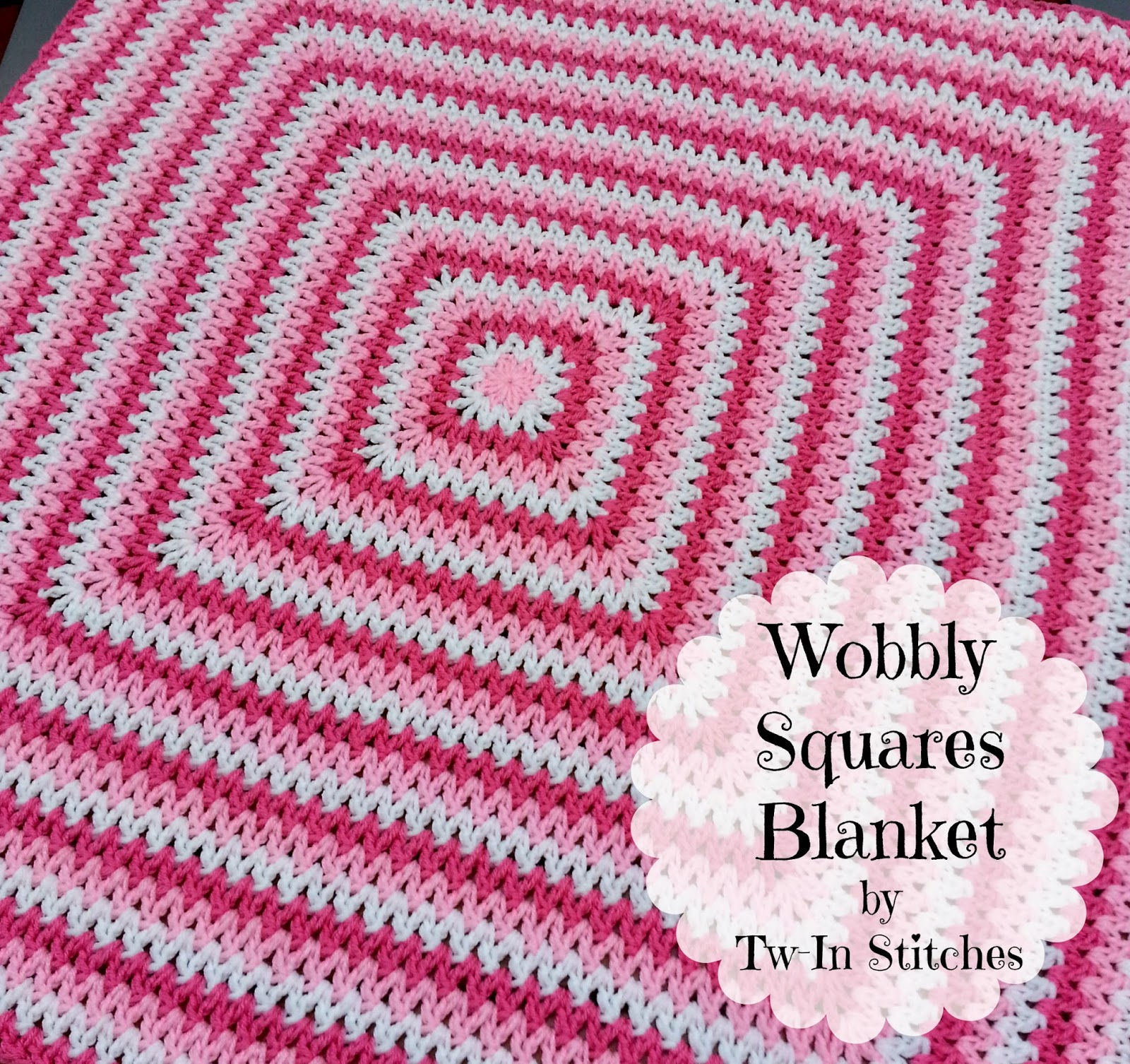 12 Granny Square Crochet Pattern Tw In Stitches Wobbly Squares Blanket Free Pattern Tw In Stitches