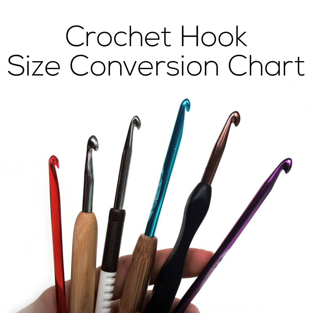 4Mm Crochet Hook Patterns Crochet Hook Size Conversion Chart Shiny Happy World