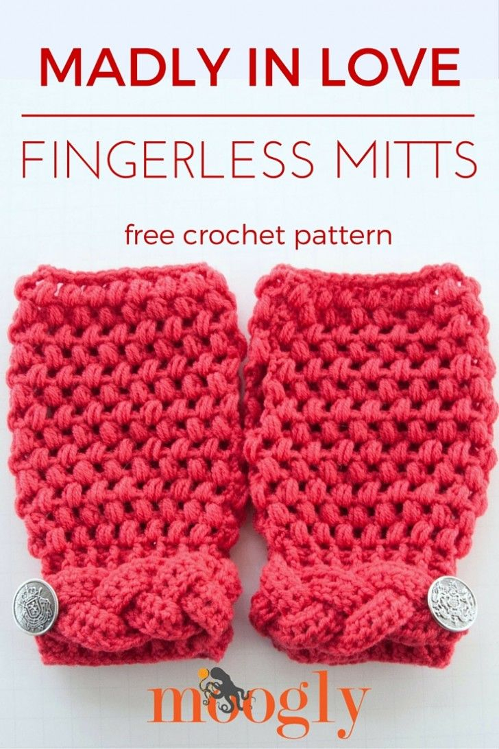 4Mm Crochet Hook Patterns Madly In Love Mitts Affordable Gifts Crochet Crochet Patterns