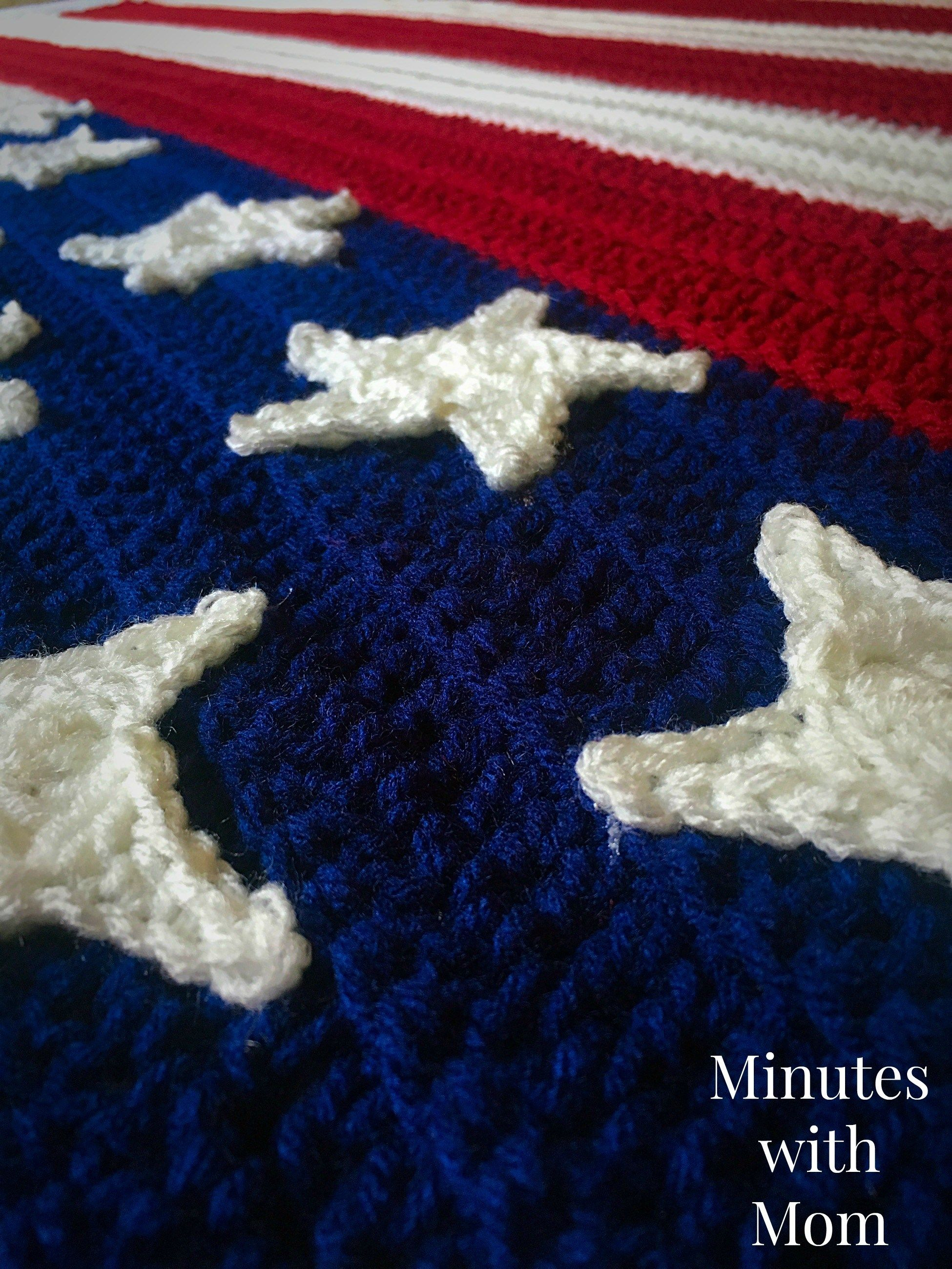 American Flag Crochet Pattern America Flag Crochet Blanket With Free Pattern Crochet Pinterest