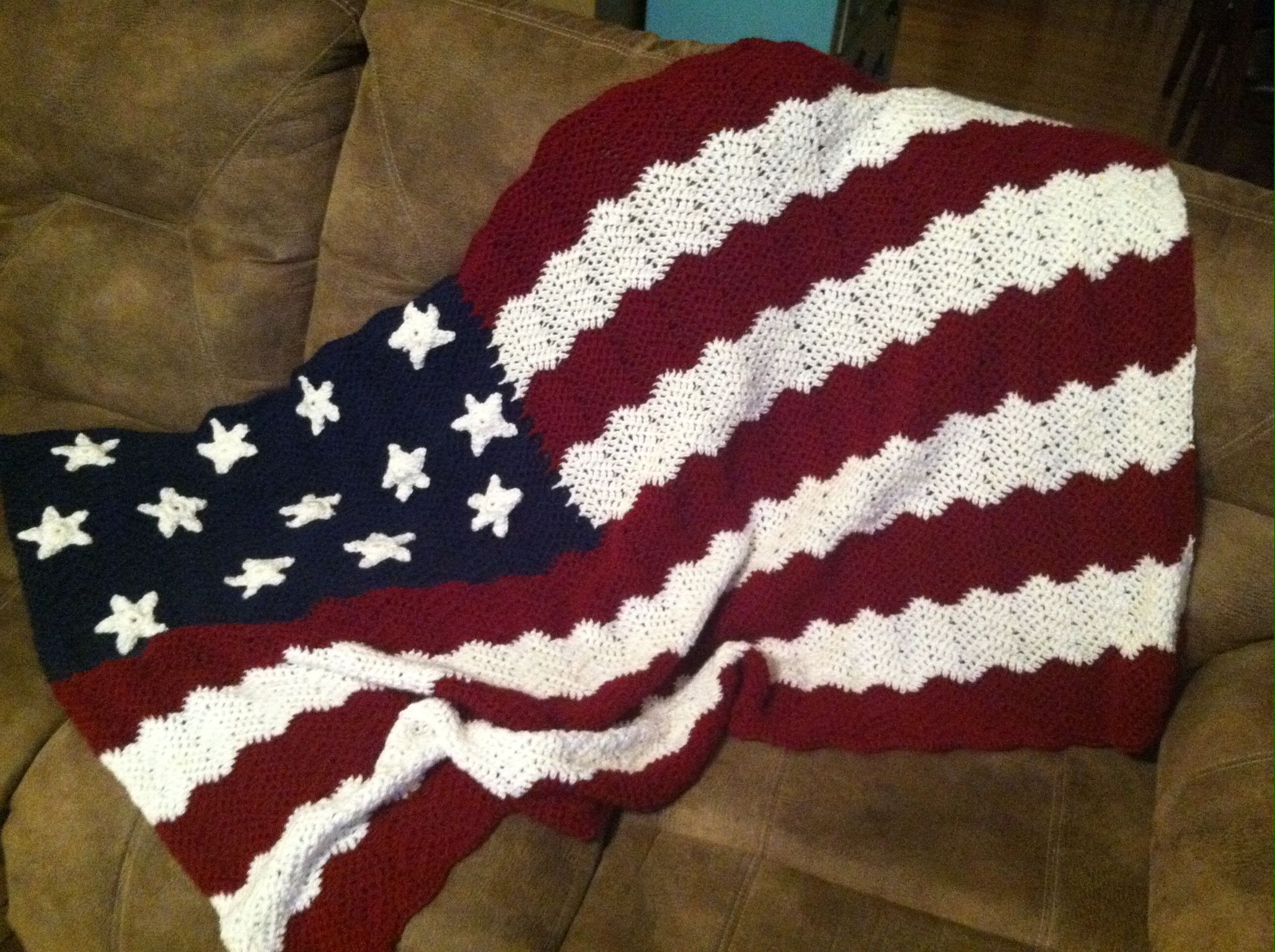 American Flag Crochet Pattern American Flag Crochet Blanket Crochet Ideas Pinterest Crochet