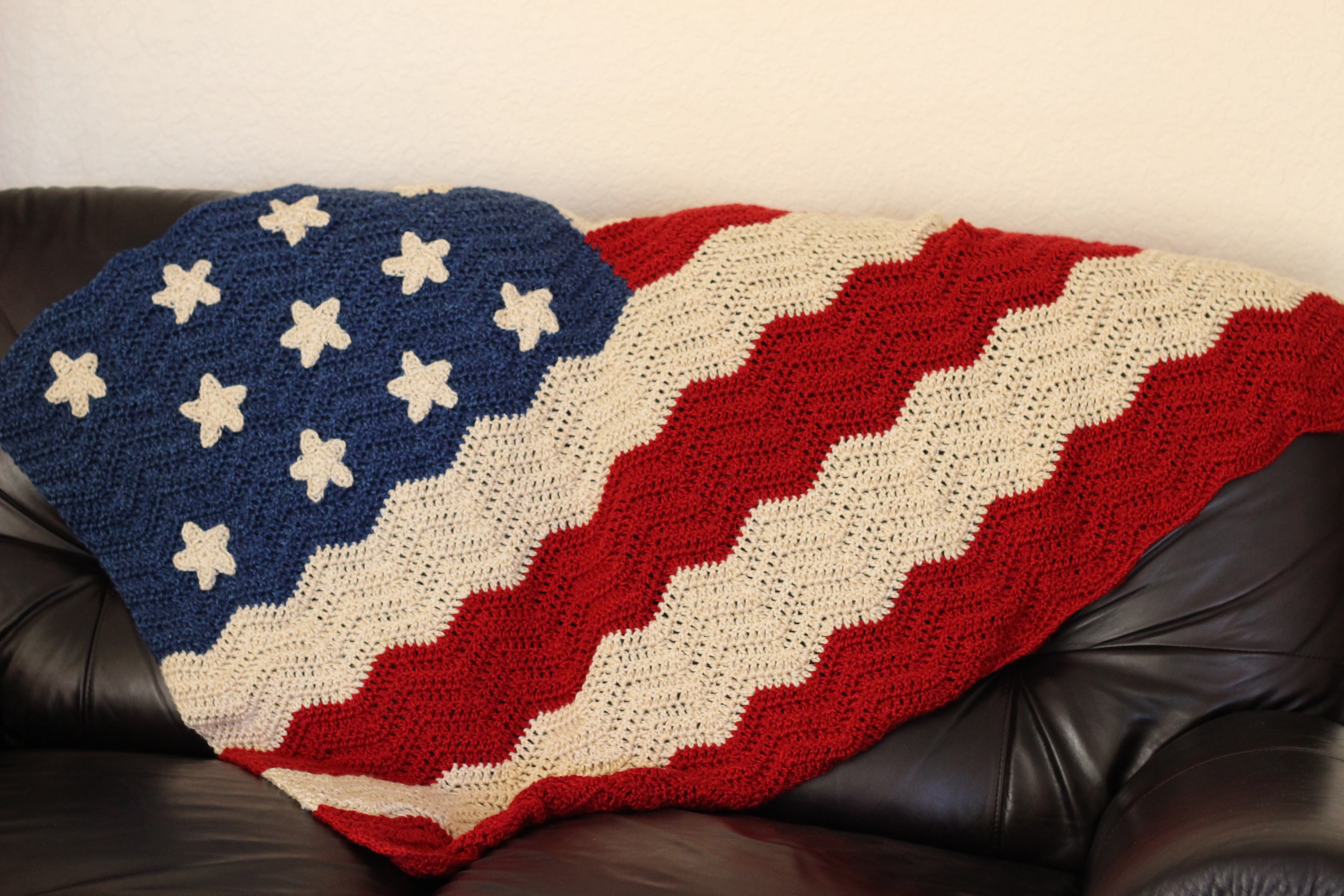 American Flag Crochet Pattern Crocheted American Flag Afghan Crochet Flag Blanket Crocheted