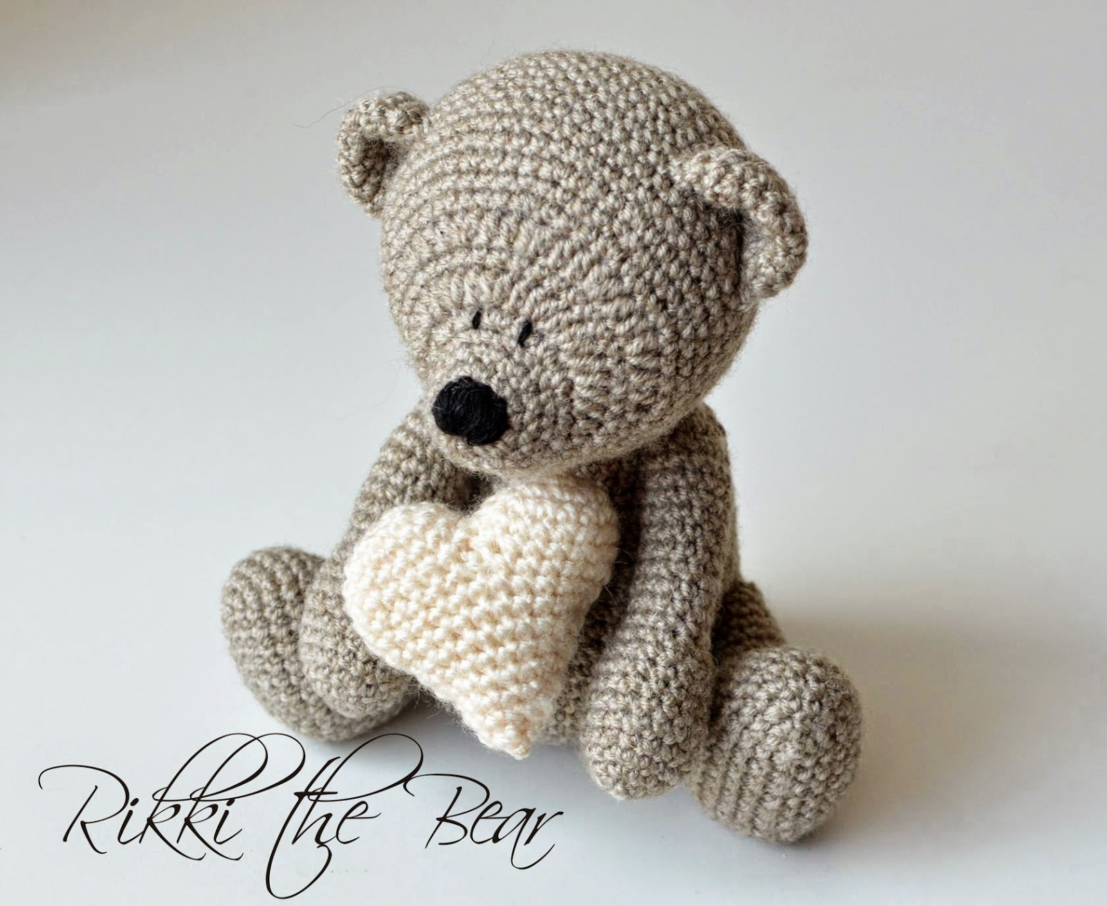 Amigurumi Bear Crochet Pattern Free Heart Pattern And My Rikki Bear Lillabjrns Crochet World
