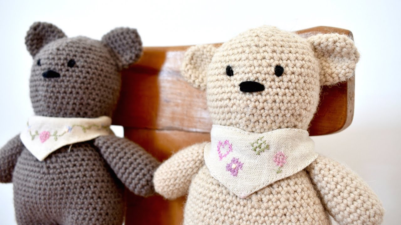 Amigurumi Bear Crochet Pattern How To Crochet A Basic Teddy Bear Amigurumi Bear Buttons Binky