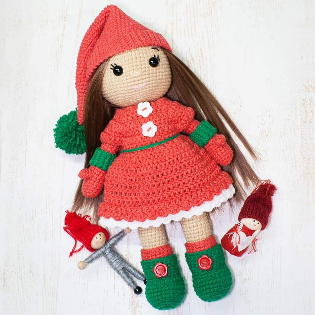 Amigurumi Doll Crochet Pattern Christmas Doll Crochet Pattern Amigurumi Today