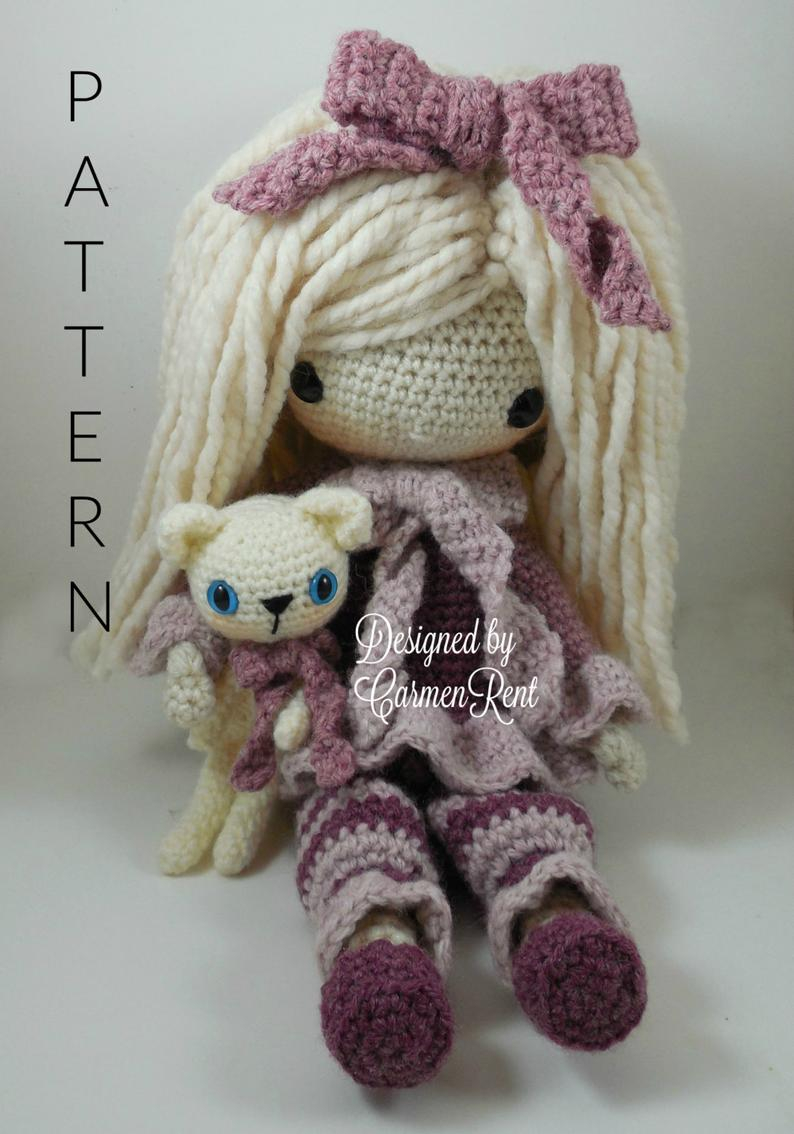 Amigurumi Doll Crochet Pattern February Amigurumi Doll Crochet Pattern Etsy