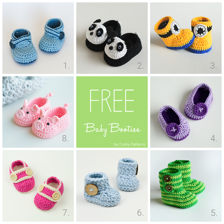 Baby Bootie Crochet Pattern 8 Free Crochet Ba Booties Patterns Cro Patterns