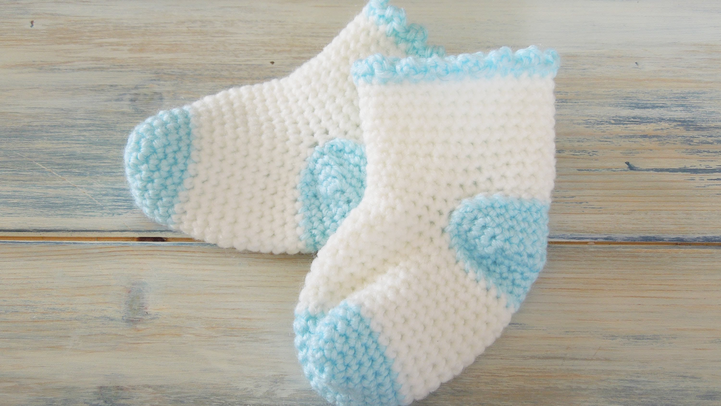 Baby Bootie Crochet Pattern How To Crochet Ba Socks Video Free Pattern