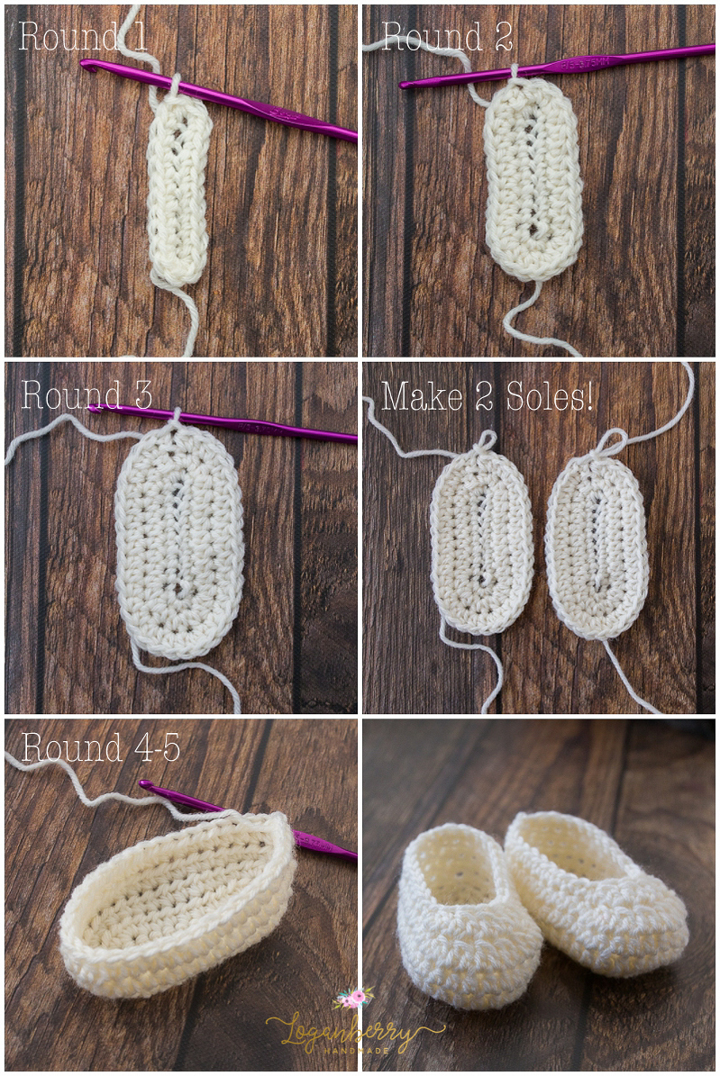 Baby Bootie Crochet Pattern Simple Sweet Ba Slippers Free Crochet Pattern Loganberry