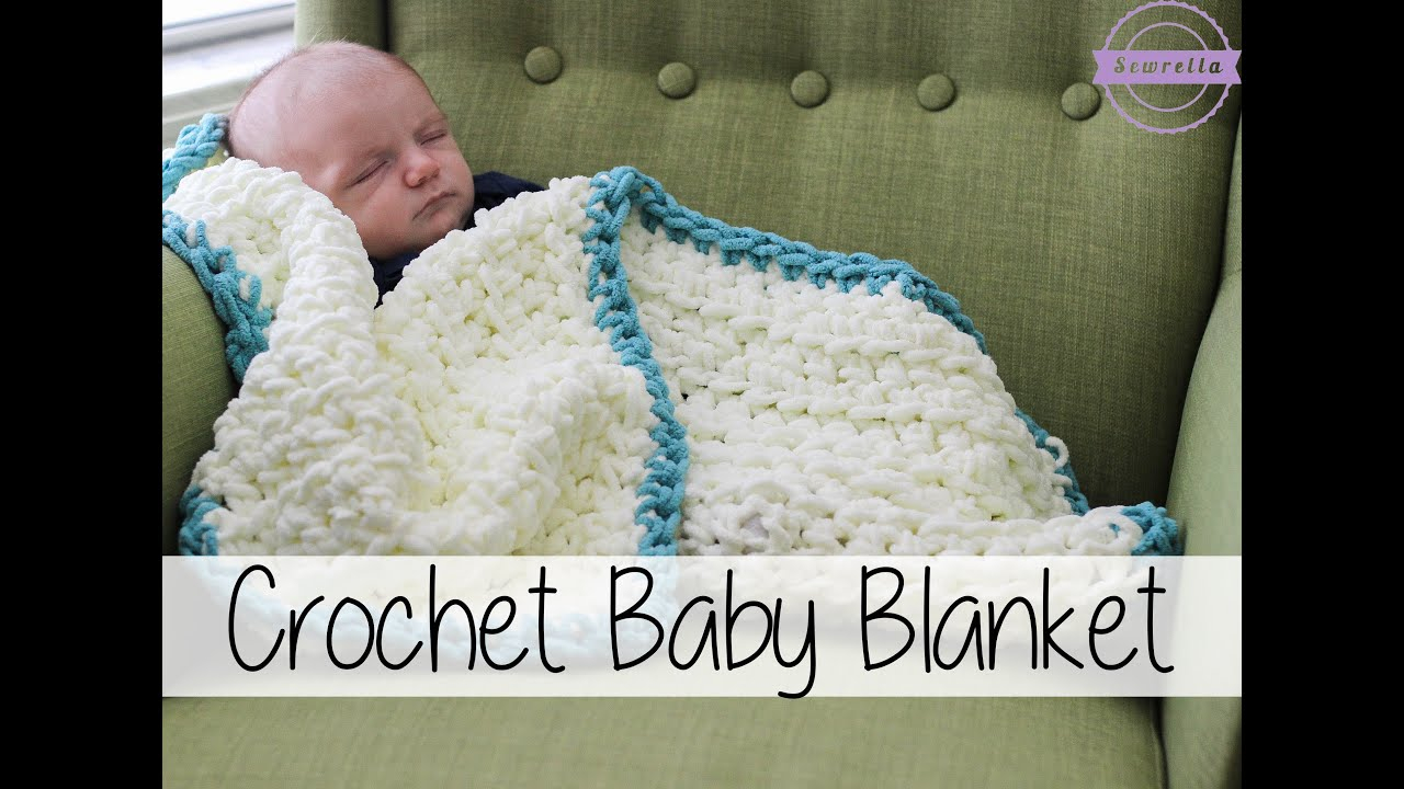 Baby Boy Crochet Blanket Patterns Easy Beginner Crochet Ba Blanket Sewrella Youtube