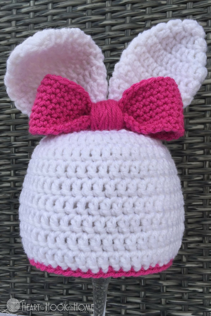 Baby Bunny Crochet Pattern Bunny Beanie With Ears Free Crochet Pattern For Easter