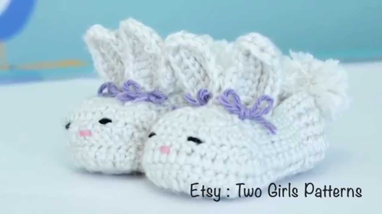 Baby Bunny Crochet Pattern Crochet Ba Bunny House Slippers Crochet Tips Youtube