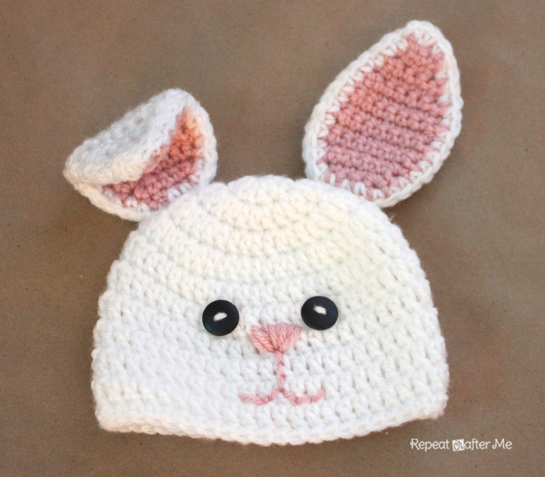 Baby Bunny Crochet Pattern Crochet Bunny Hat Pattern Repeat Crafter Me