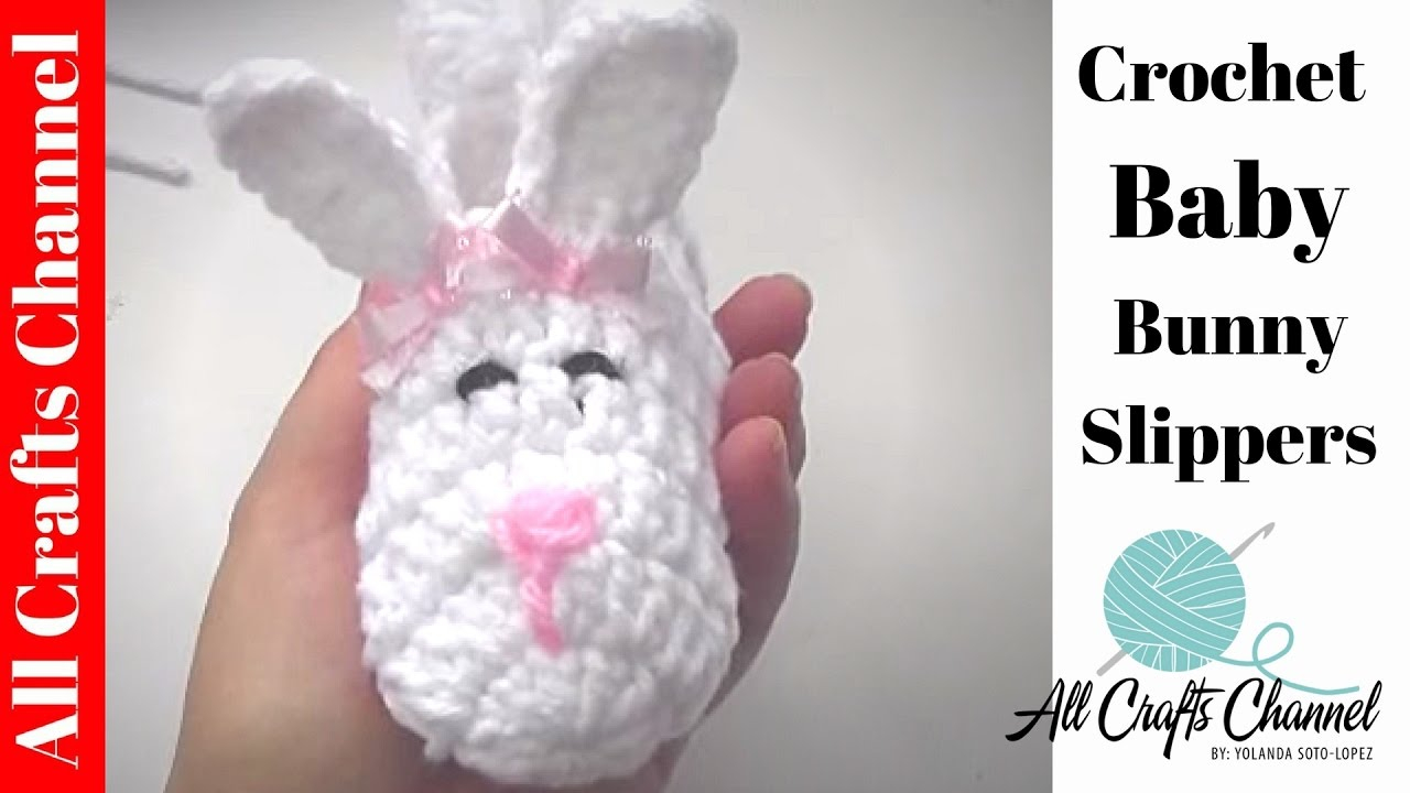 Baby Bunny Crochet Pattern Easy Crochet Ba Bunny Slipper Youtube