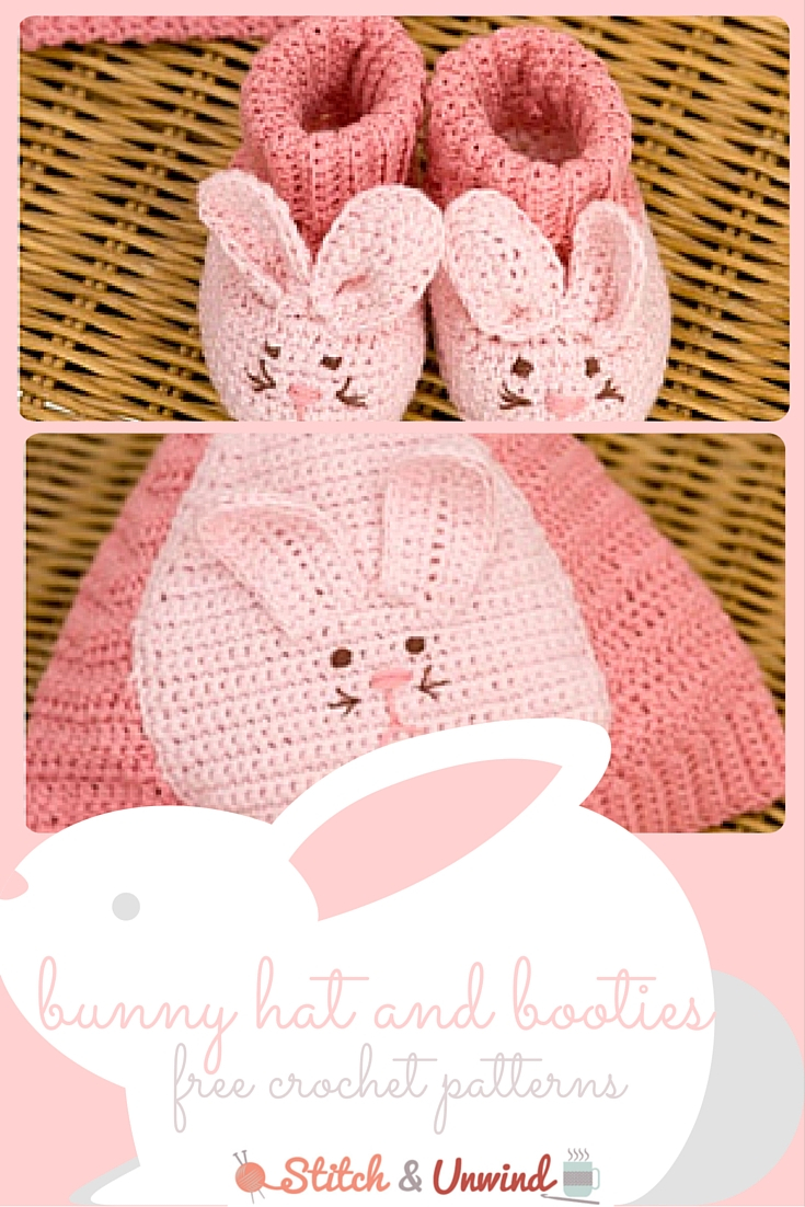 Baby Bunny Crochet Pattern Free Pattern Friday Crochet Ba Booties Hat From Red Heart