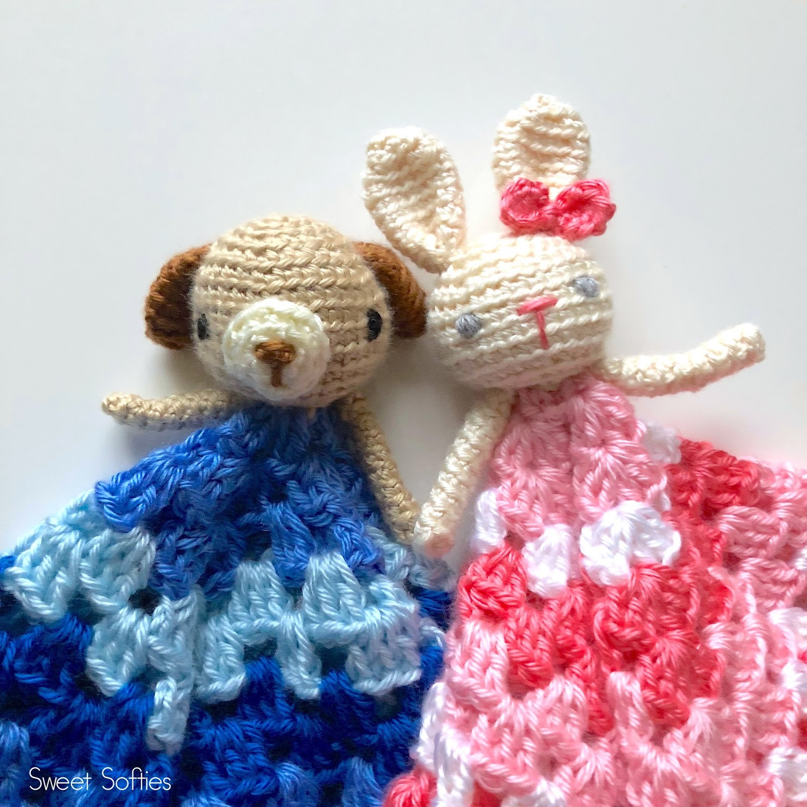 Baby Bunny Crochet Pattern Puppy Bunny Loveys Free Crochet Pattern Sweet Softies