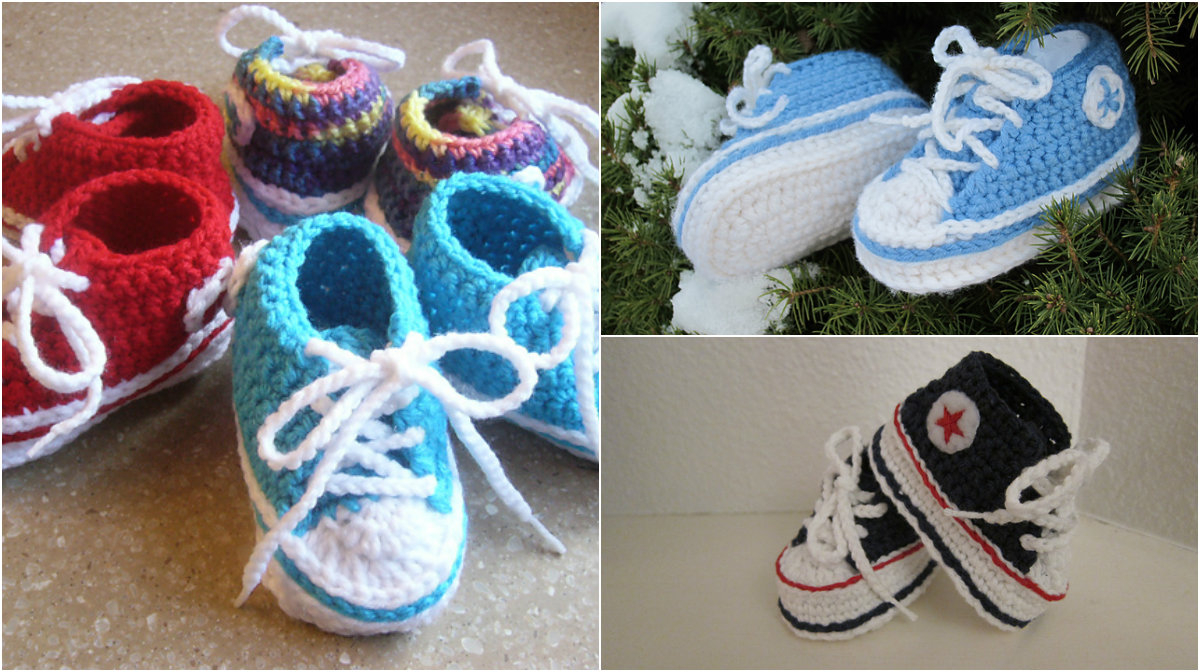 Baby Converse Crochet Pattern Crochet Ba Converse Free Pattern Diy Smartly
