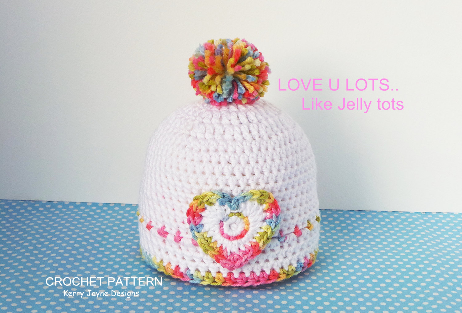 Baby Crochet Hat Pattern Ba Crochet Hat Pattern Jelly Tots Hat Crochet Pattern Etsy
