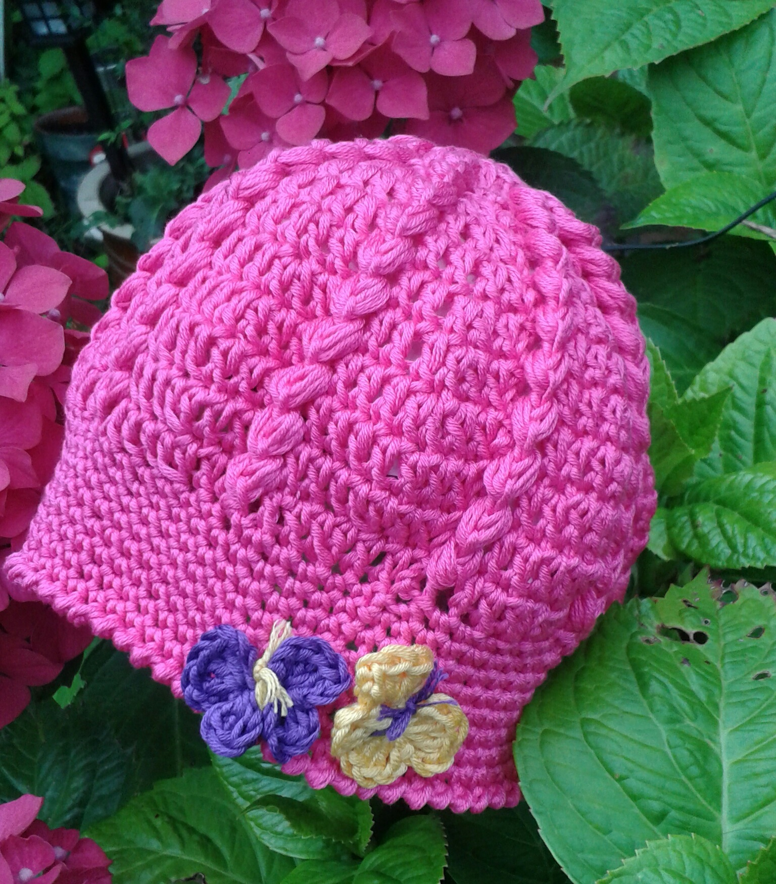 Baby Crochet Hat Pattern Ba Crochet Hat With Butterfly Pattern