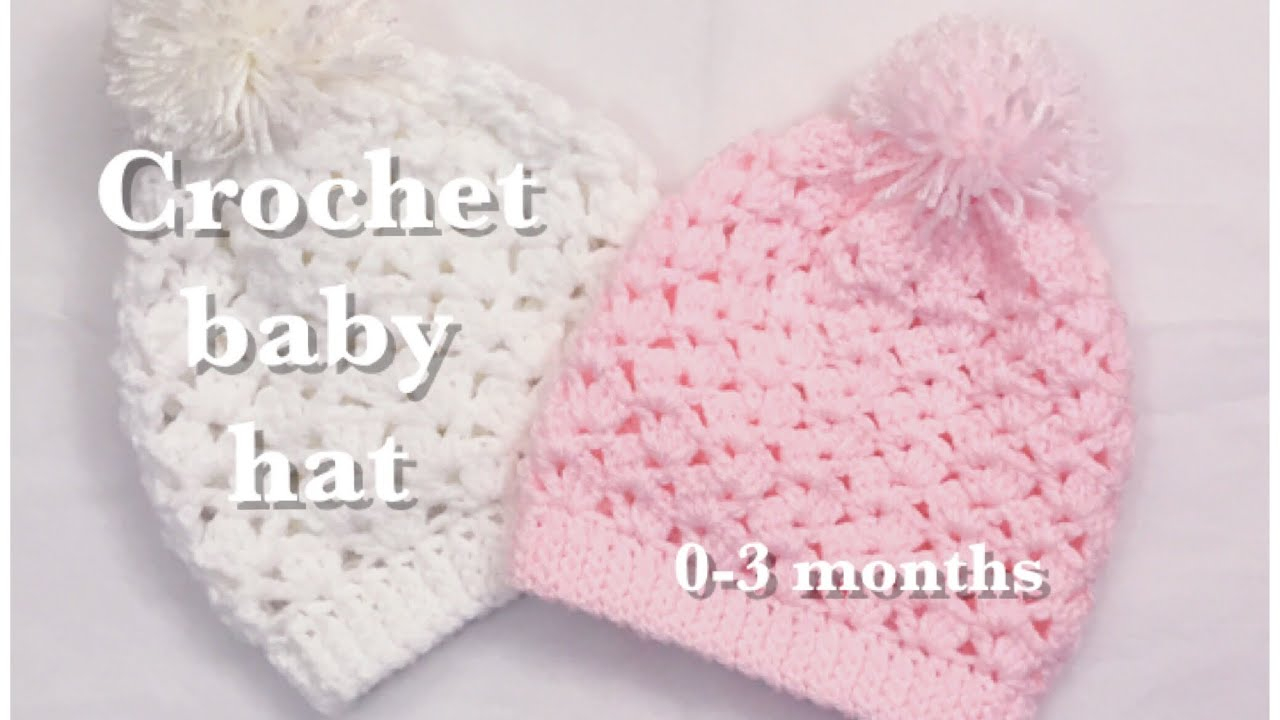 Baby Crochet Hat Pattern Easy Crochet Ba Hat For Newborn 0 3 Months 88 Youtube