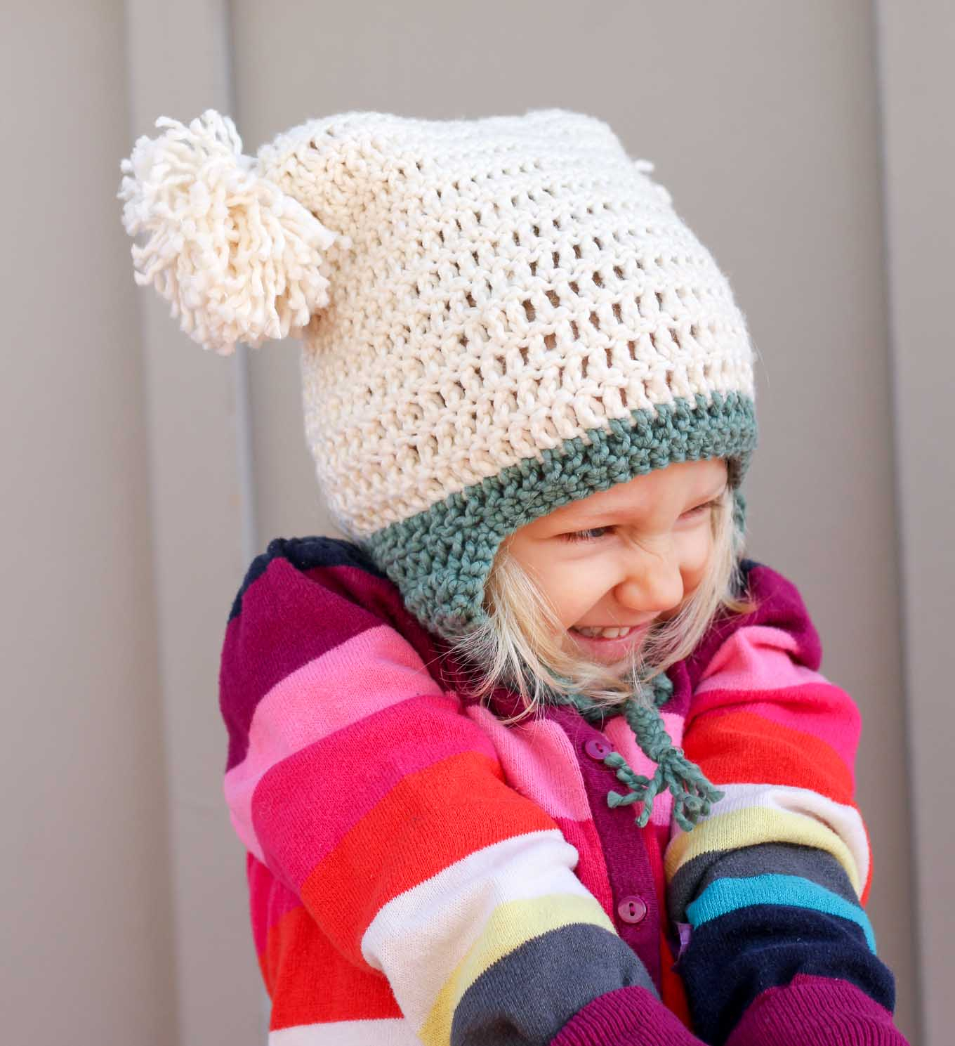 Baby Crochet Hat Pattern Free Beginner Crochet Beanie Hat Pattern Pom Pom Party