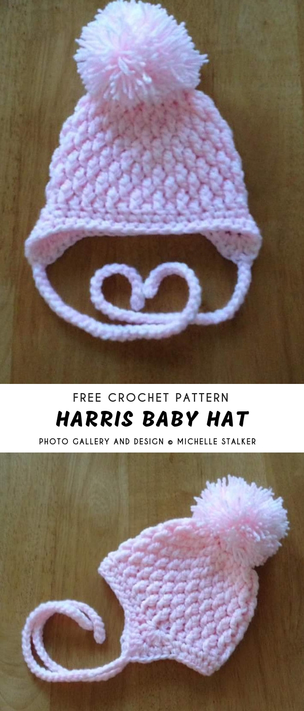 Baby Crochet Hat Pattern Harris Ba Crochet Hat With Free Pattern Pattern Center