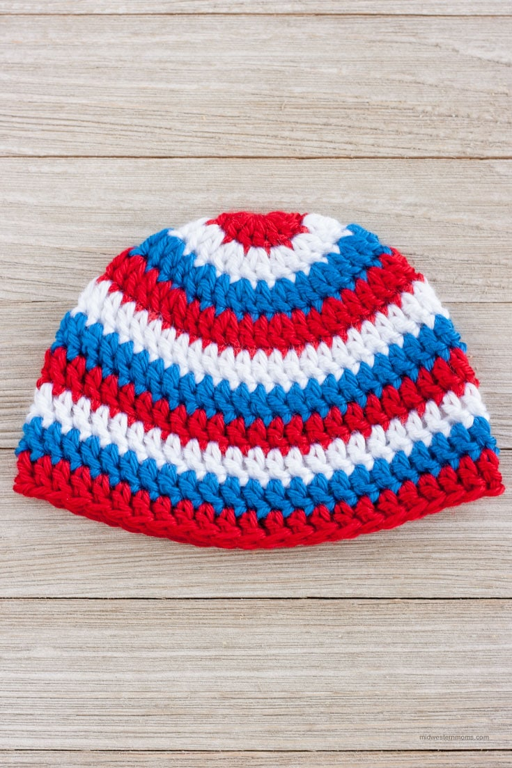 Baby Crochet Hat Pattern Patriotic Crochet Hat Pattern For A Boy