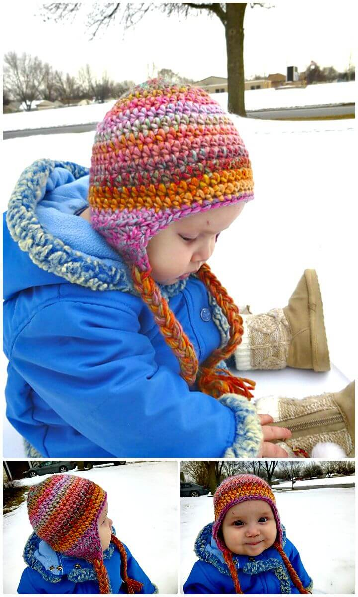 Baby Earflap Hat Crochet Pattern Free 14 Free Crochet Earflap Hat Patterns Diy Crafts