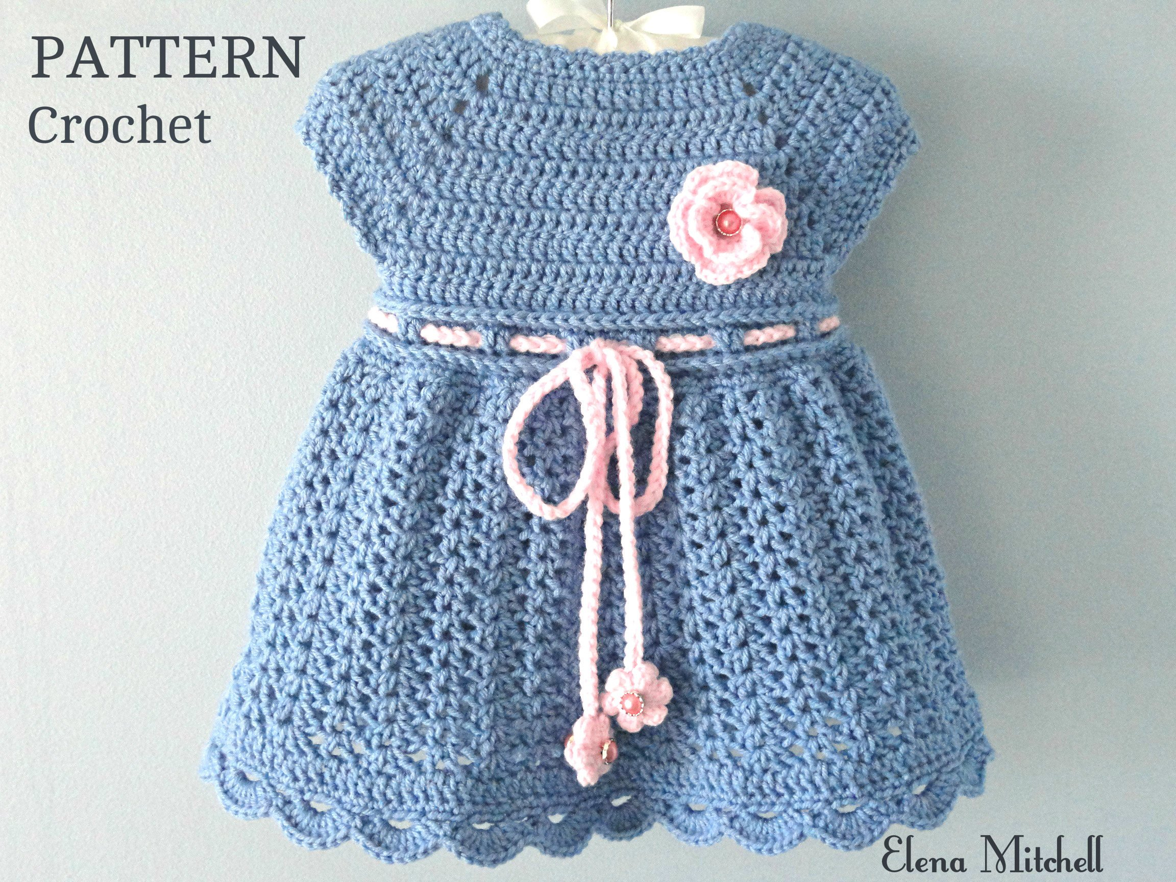 Baby Girl Crochet Patterns Crochet Pattern Ba Dress Ba Girl Pattern Crochet Newborn Etsy