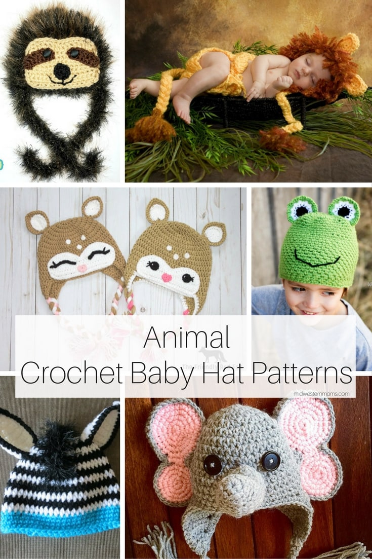 Baby Hats Crochet Patterns Animal Crochet Ba Hat Patterns