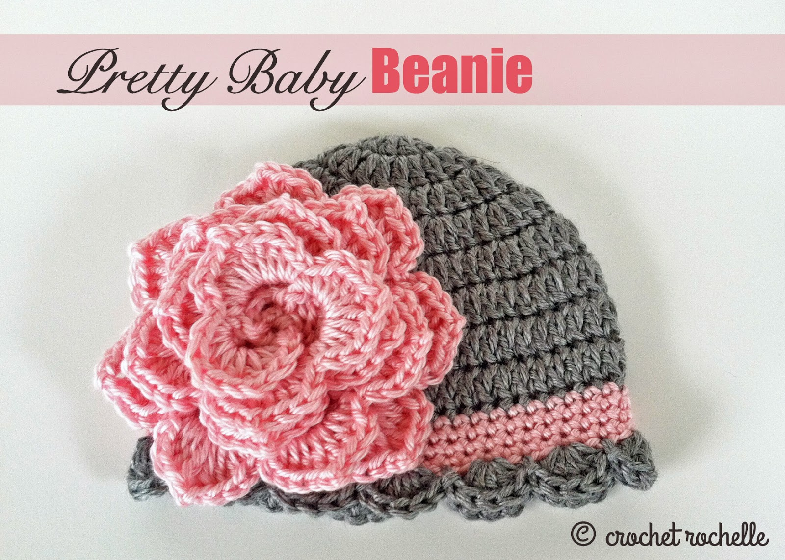 Baby Hats Crochet Patterns Crocheted Pretty Ba Beanie Free Crochet Pattern