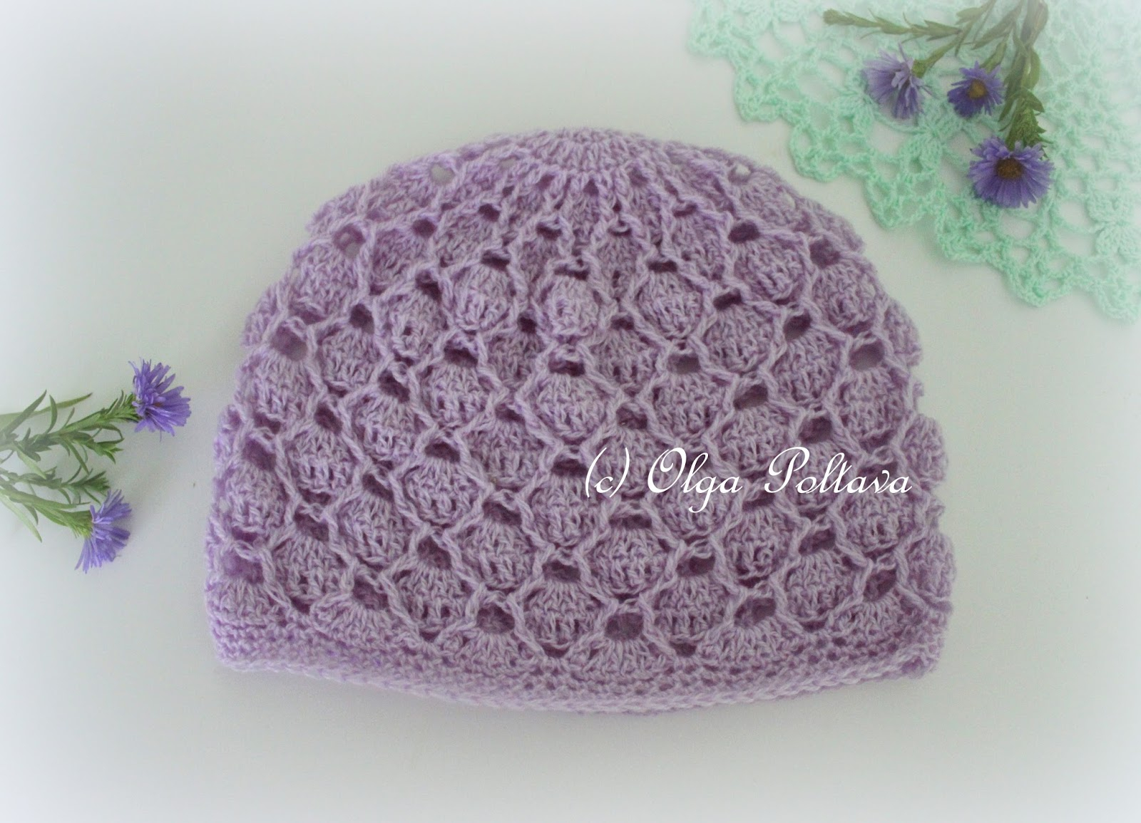 Baby Hats Crochet Patterns Lacy Crochet Delicate Lace Crochet Ba Hat Free Pattern From
