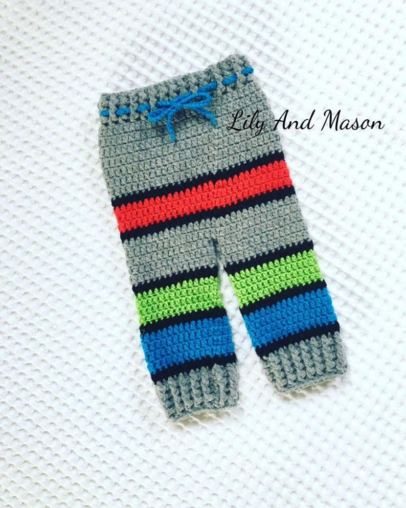Baby Pants Crochet Pattern Ba Crochet Patterns Crochet Pants Crochet Monster Pants Etsy