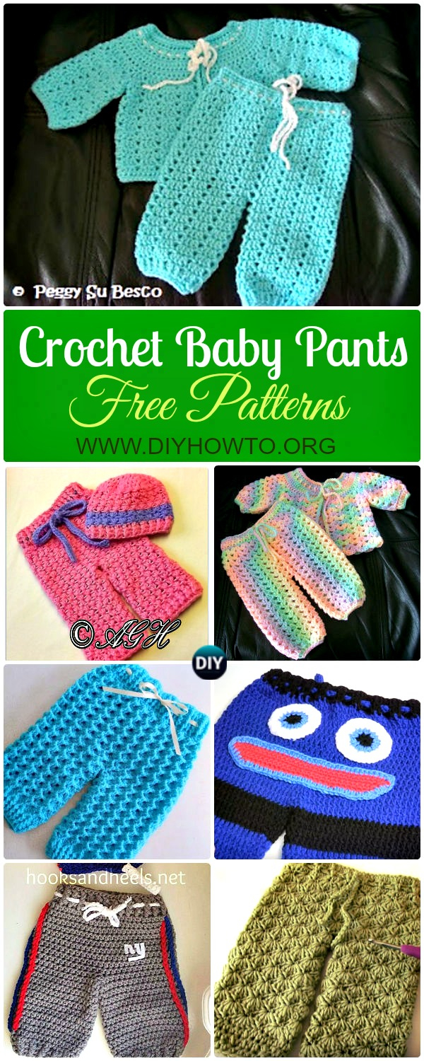 Baby Pants Crochet Pattern Crochet Ba Pants Free Patterns Instructions Diy How To
