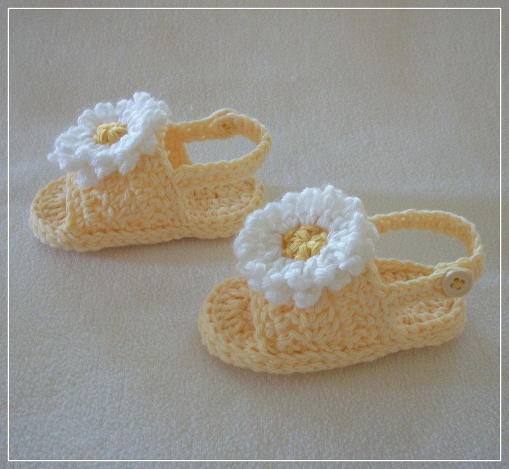 Baby Sandals Crochet Pattern Instant Download For Pdf Crochet Pattern Back Strap Summer Ba