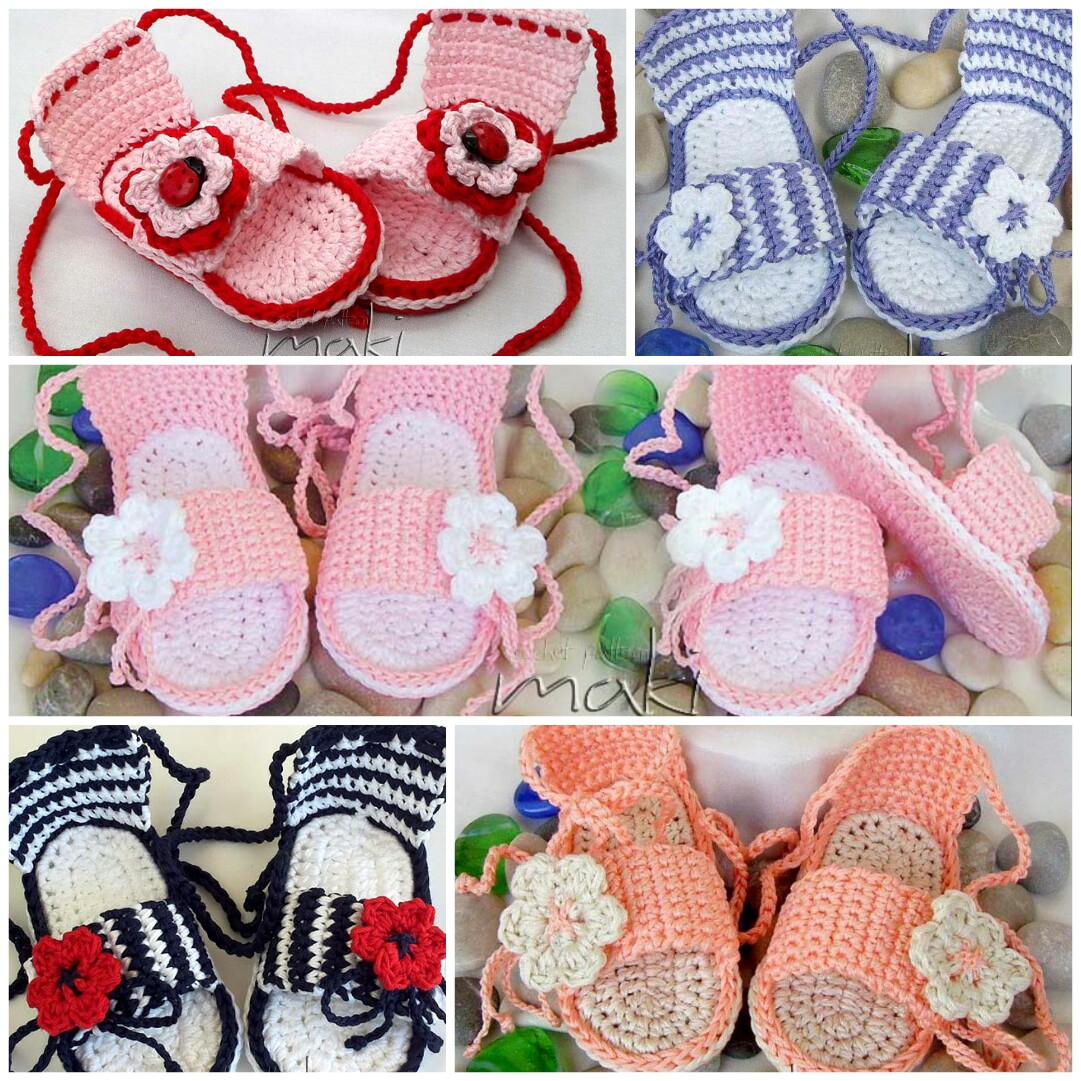 Baby Sandals Crochet Pattern Pretty Ba Sandals Crochet Pattern 2 Maki Crochet Patterns