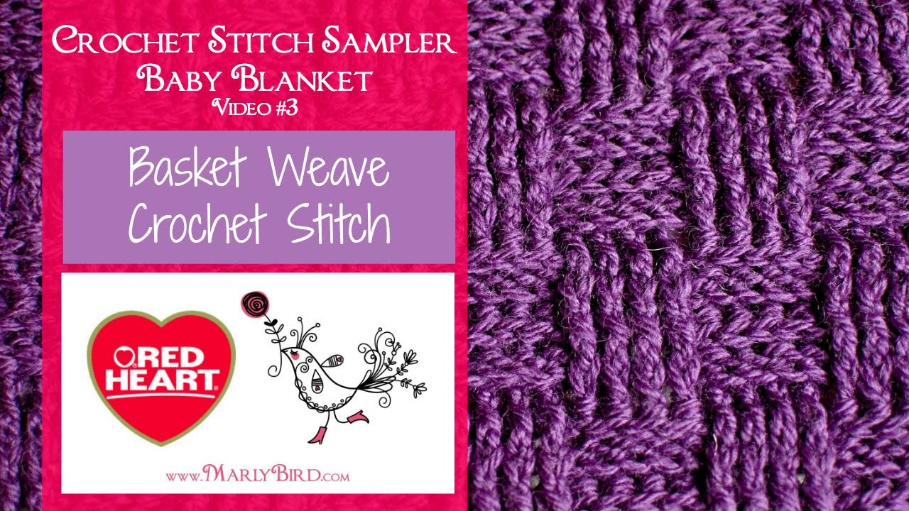 Basket Weave Crochet Pattern Afghan Basket Weave Crochet Stitch Sampler Ba Blanket Video 3 Youtube