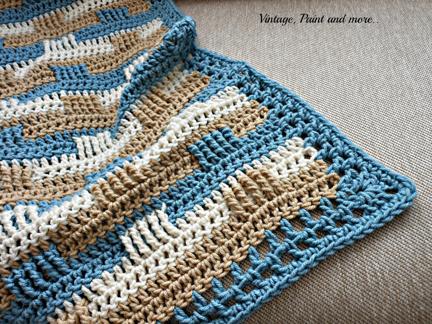 Basket Weave Crochet Pattern Afghan Crochet Afghan And Stenciled Pillow Beach Color Afghan Crochet