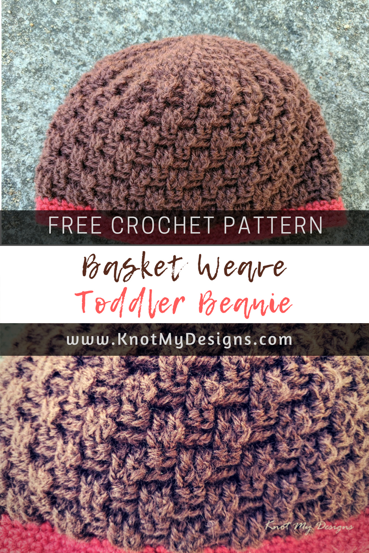 Basket Weave Crochet Pattern Free Crochet Pattern Beanie Toque Hat Basket Weave Toddler