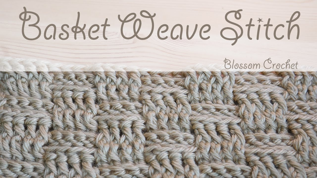 Basket Weave Crochet Pattern Super Easy Crochet Basket Weave Wash Cloths Blankets Youtube