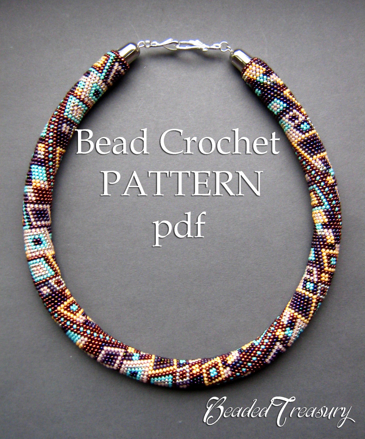 Bead Crochet Patterns Skyscraper Bead Crochet Pattern Seed Bead Necklace Beaded Etsy