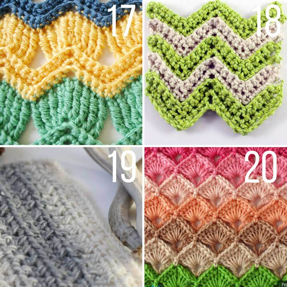 Beginner Crochet Blanket Patterns 30 Crochet Stitches For Blankets And Afghans Many With Video