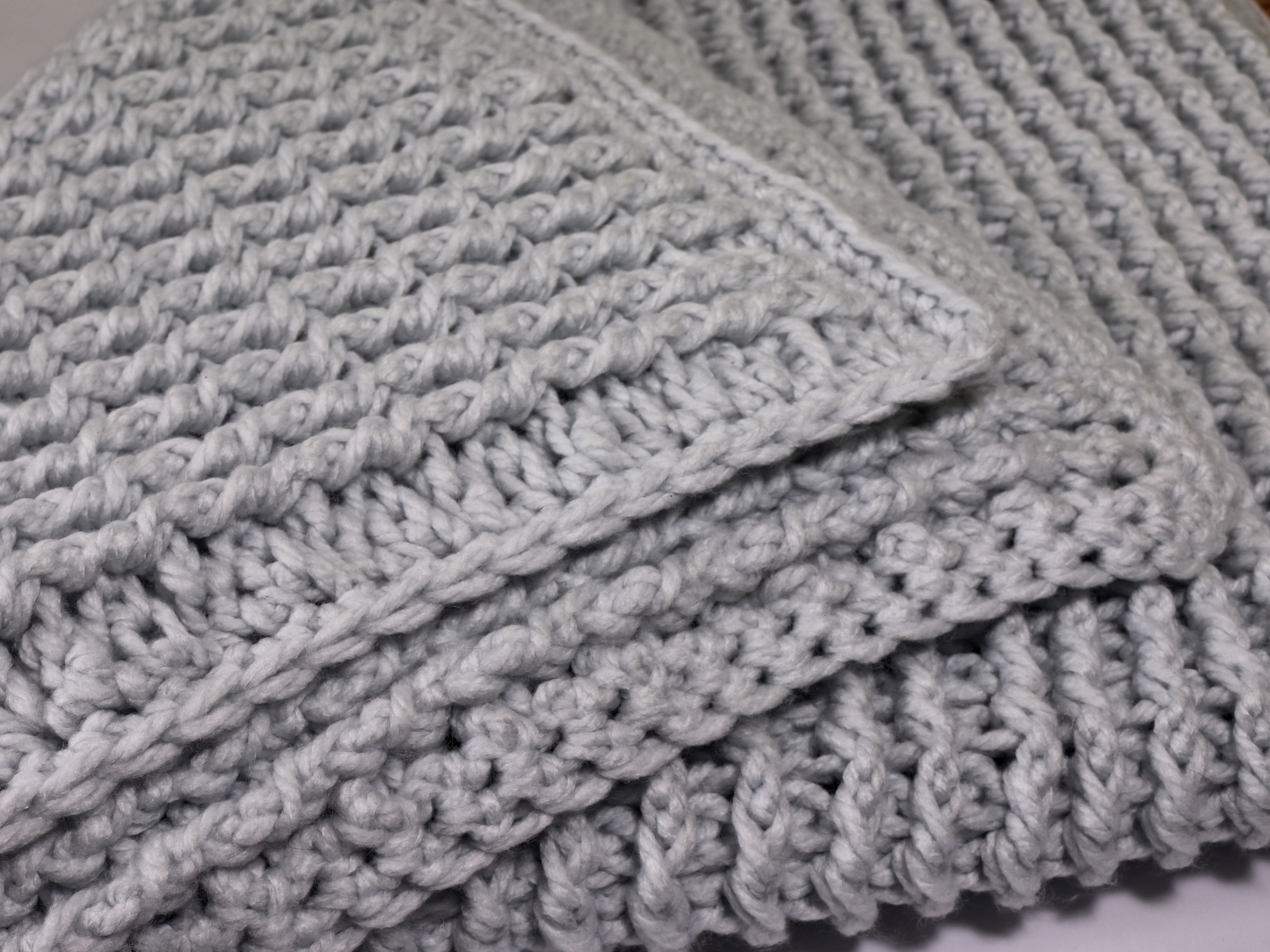 Beginner Crochet Blanket Patterns Chunky Rib Blanket Free Crochet Blanket Pattern A Little Bit Of Lou