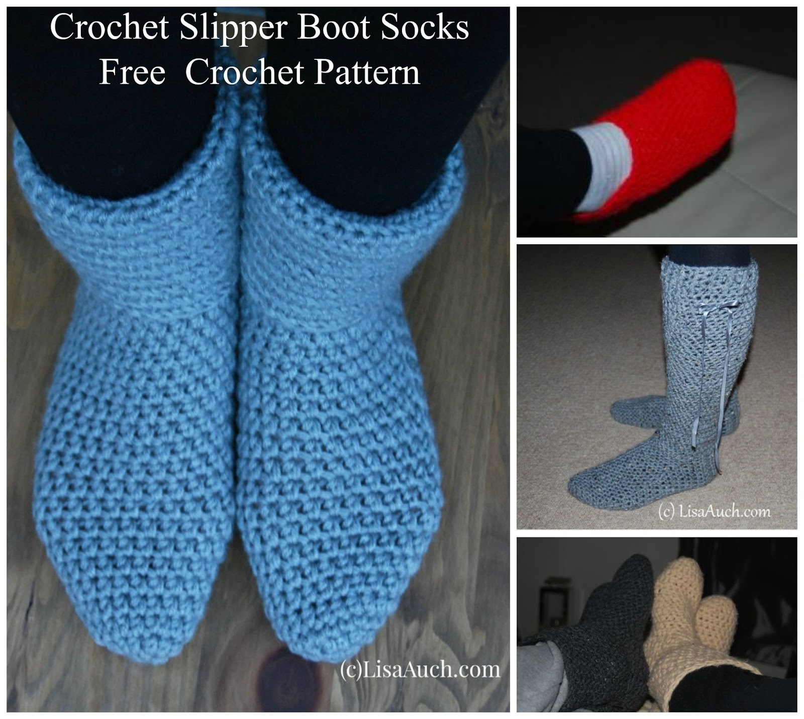 Beginner Crochet Patterns Free Free Crochet Patterns And Designs Lisaauch Crochet Slipper Boots